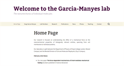 Desktop Screenshot of garcia-manyeslab.org